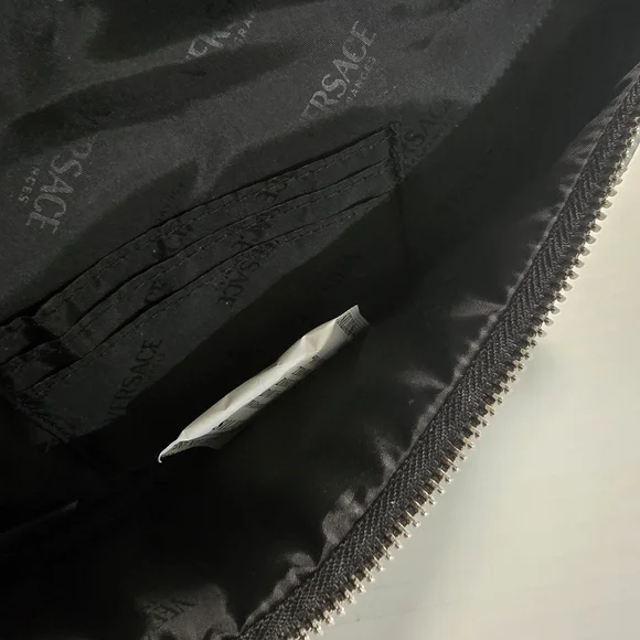 Versace Silver Belt Bag Travel Pouch Fanny Pack Crossbody Designer Unisex Bag - Picture 6 of 10